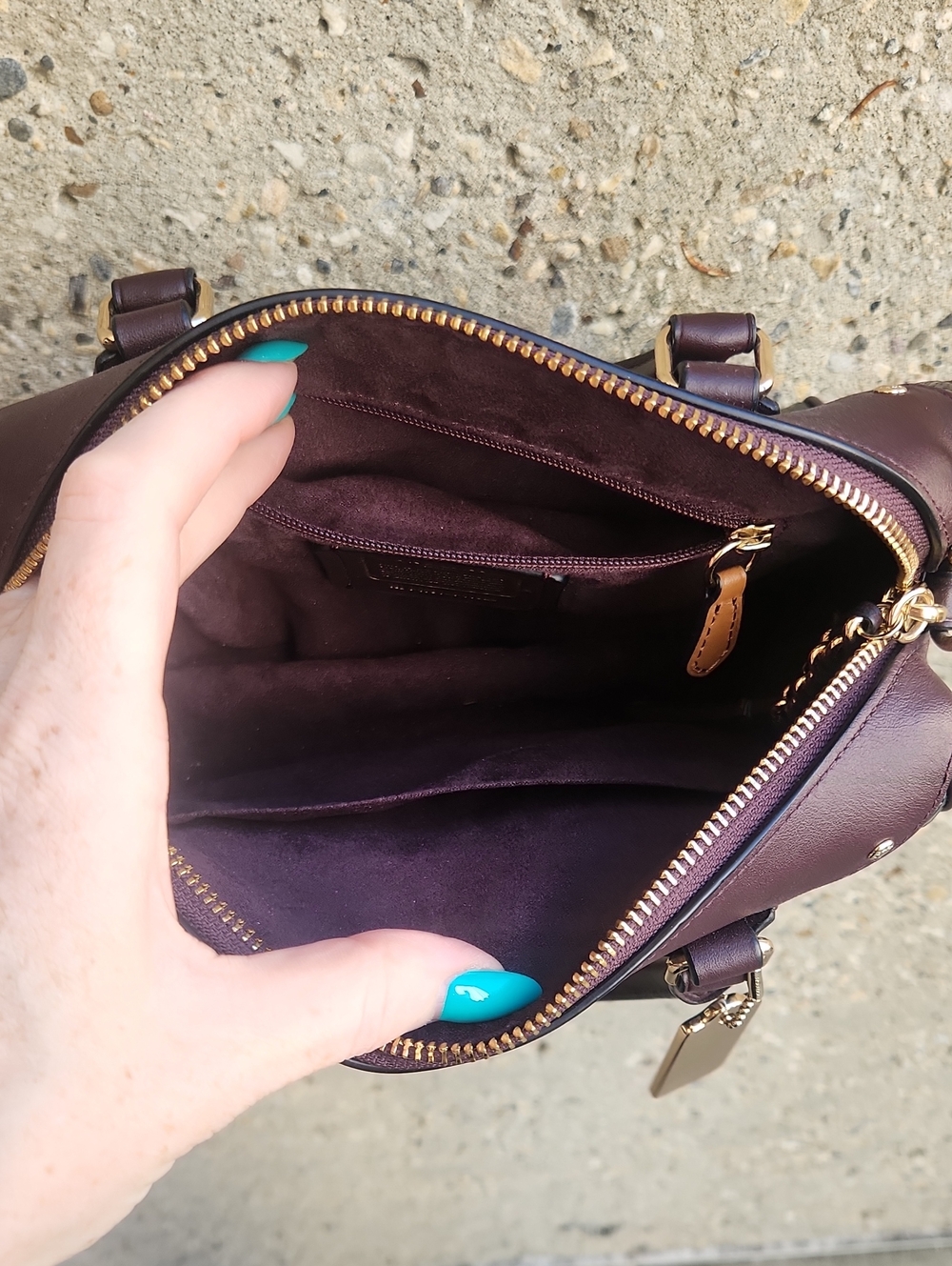 Coach Patent Mini Bennett Satchel - Picture 10 of 13